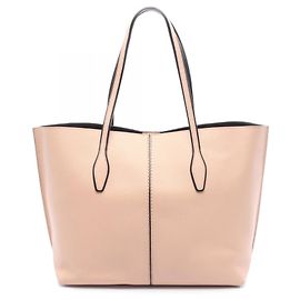 Borsa Tote in Pelle Joy di Tod's per Donne Nero Rosa