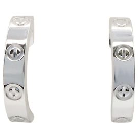 Orecchini Love in oro bianco 18K di Cartier D'oro