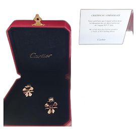 Cartier Four-leaf clover shaped cufflinks Silvery