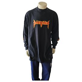 Camiseta Balenciaga Negra Rock and Roll Negro
