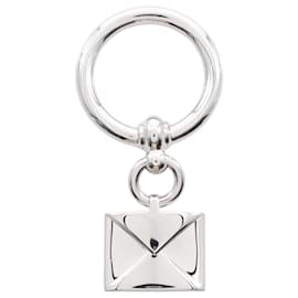 Hermès-Bague à Écharpe en Argent Hermès-Argenté