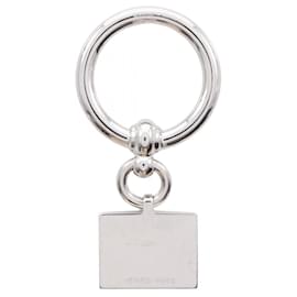 Hermès-Bague à Écharpe en Argent Hermès-Argenté