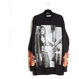 Sweatshirt Oversized Givenchy 2013 FR36 Gipsy Girl Preto UK8 US6 Preto