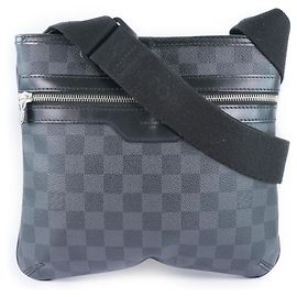 Louis Vuitton Thomas Handbag Damier Graphite Black
