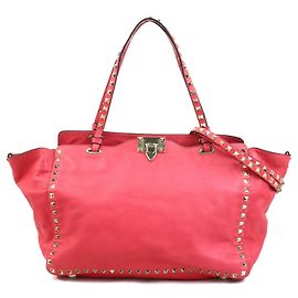 Bolsa de couro rosa Valentino Garavani Rosa