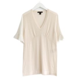 Seidenstricktop Louis Vuitton Resort 2017 Creme