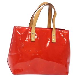 LOUIS VUITTON Monogram Vernis Reade PM Handtasche Rot M91088 LV Auth ep10876 Rot