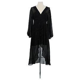 The Kooples Schwarzes Kleid Schwarz