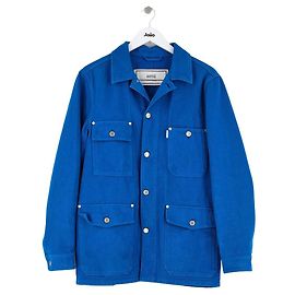 Ami Blaue Baumwolljacke Blau