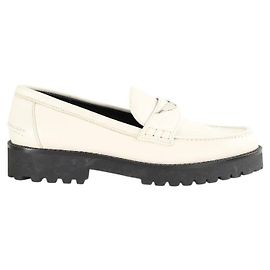 Zadig & Voltaire Mocasines de cuero ecru Crudo