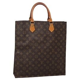 LOUIS VUITTON Sac Plat Monogram M51140 LV Auth 142232 Monogramme
