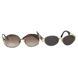 Occhiali da sole FENDI plastica metallo 2Set Marrone Nero Auth bs29273 Marrone Nero