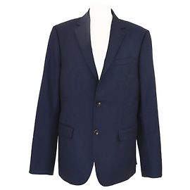 Autre Marque Blazer in misto lana blu navy a un bottone Z Zegna Blu navy