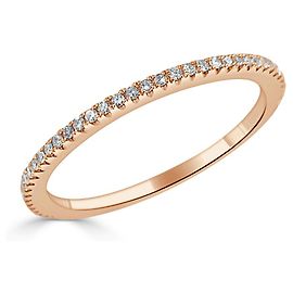 Autre Marque Diamond Eternity Band in 14K Rose Gold, 0.17 Ctw Other