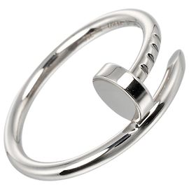 Anello Juste un Clou Cartier in Oro Bianco 18K Piccolo Argento