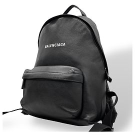 Balenciaga Leder Alltagsrucksack Schwarz