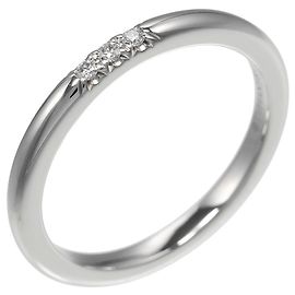 Anel Forever de Platina com Diamantes de 3mm da Tiffany & Co. Prata