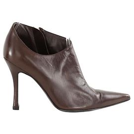 Sergio Rossi Tacchi in pelle marrone Marrone