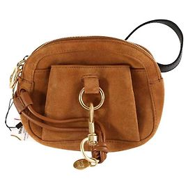 See by Chloé Braune Wildleder Bauchtasche Braun