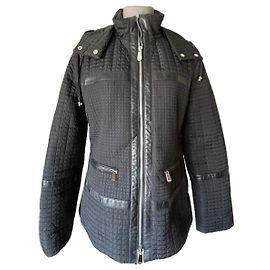Dior Cannage Bomber Jacket Black Leather Polyamide Black
