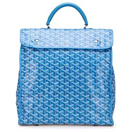 Goyard Blue Goyardine Saint Leger Backpack Blue