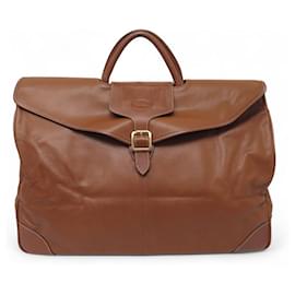 BOLSO DE VIAJE LONGCHAMP 45CM EN CUERO GRANEADO DORADO Camello