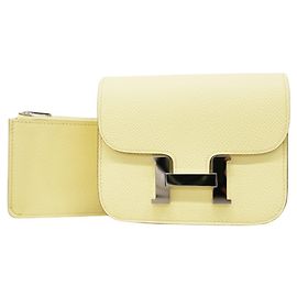 Hermès Cartera Hermes Constance Epsom Jaune Milton Otro