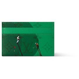 Louis Vuitton LV Double Card Holder Golf Green