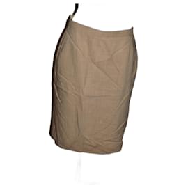 Max Mara Wool Skirt Camel Size 44 IT Camel
