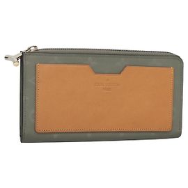 LOUIS VUITTON Monogram Titanium Portefeuille Cosmos Wallet M63237 Auth 140379 Brown