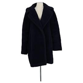Max Mara Navy wool coat Navy blue
