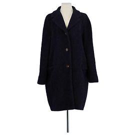 Max Mara Abrigo de lana azul marino Azul marino