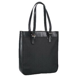 Céline Celine Vintage Macadam Shoulder Bag Macadam Canva  Vinyl Black