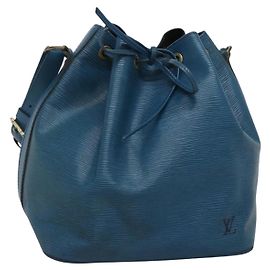 Borsa Petit Noé Louis Vuitton in pelle Epi piccola Blu