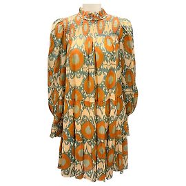 Vestido Kamila con estampado Nimbus multicolor naranja Ulla Johnson Multicolor