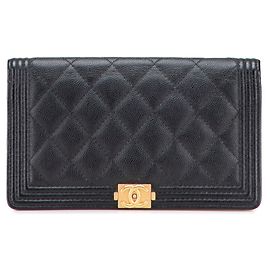 Cartera Larga Boy de Chanel Negro