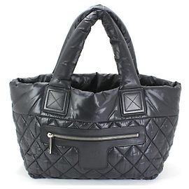 Sac à main petit modèle Coco Cocoon PM de Chanel Noir Bordeaux