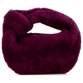 Bottega Veneta Mini Jodie in shearling viola Altro Porpora