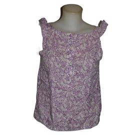 Top Burberry in cotone fantasia Multicolore