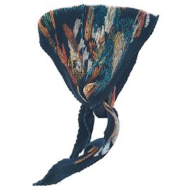 Hermès Pañuelo plisado de seda Hermés Multicolor