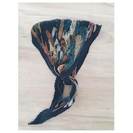 Hermès-Hermès Pleated Silk Scarf-Multiple colors