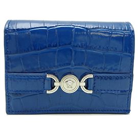 Versace Medusa 95 Bifold Wallet Blue