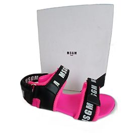 Sandali Msgm Ginevra Neri e Rosa Nero Rosa
