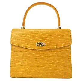 Louis Vuitton Epi Leather Handbag Yellow
