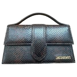 Jacquemus-Le Grand Bambino Jacquemus Python Print Leather Bag-Brown