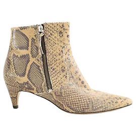 Isabel Marant Beige leather boots Beige