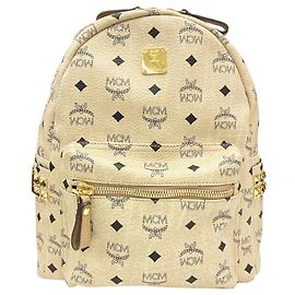 Mochila bege com studs MCM Bege
