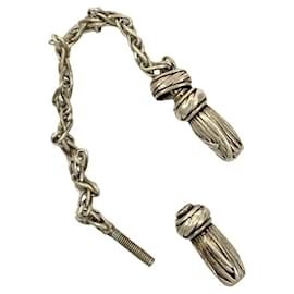 Hermès-Anneau de foulard en argent vintage des années 70 Hermes-Argenté