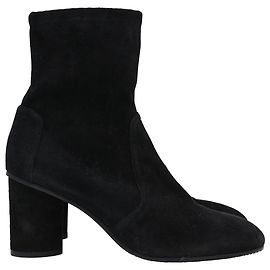 Bottines Margot Stuart Weitzman en Suède Noire Noir