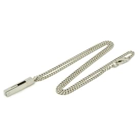 Gucci-Gucci G Motif Ag925 Pendant Necklace-Silvery,Metallic